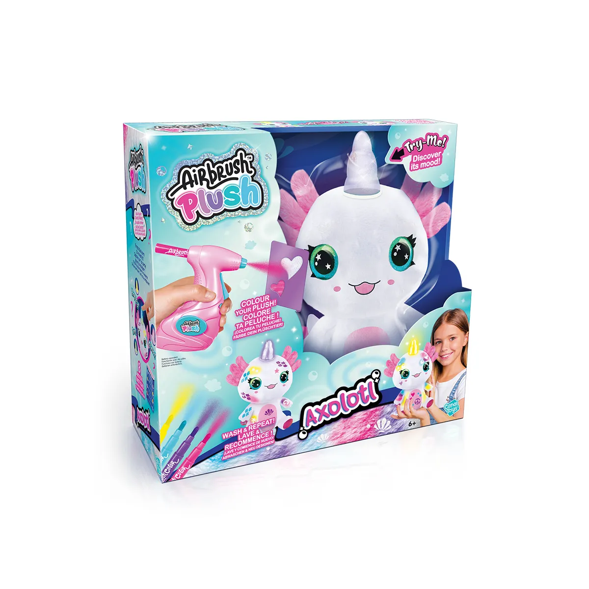 STYLE 4 EVER - AIRBRUSH PLUSH AXOLOTLCORN LIGHT UP