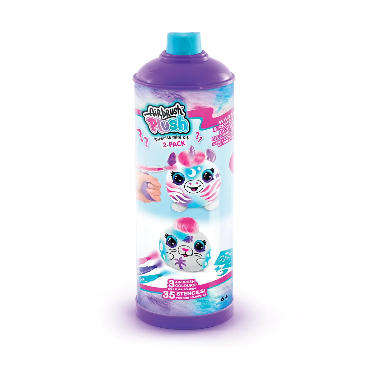 STYLE 4 EVER - AIRBRUSH PLUSH MINI MYSTERY SURPRISE "2 PETS" x6U — Violeta
