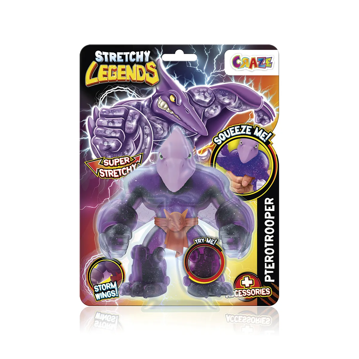 CRAZE - Muñeco Super Elastico - PTEROTROOPER
