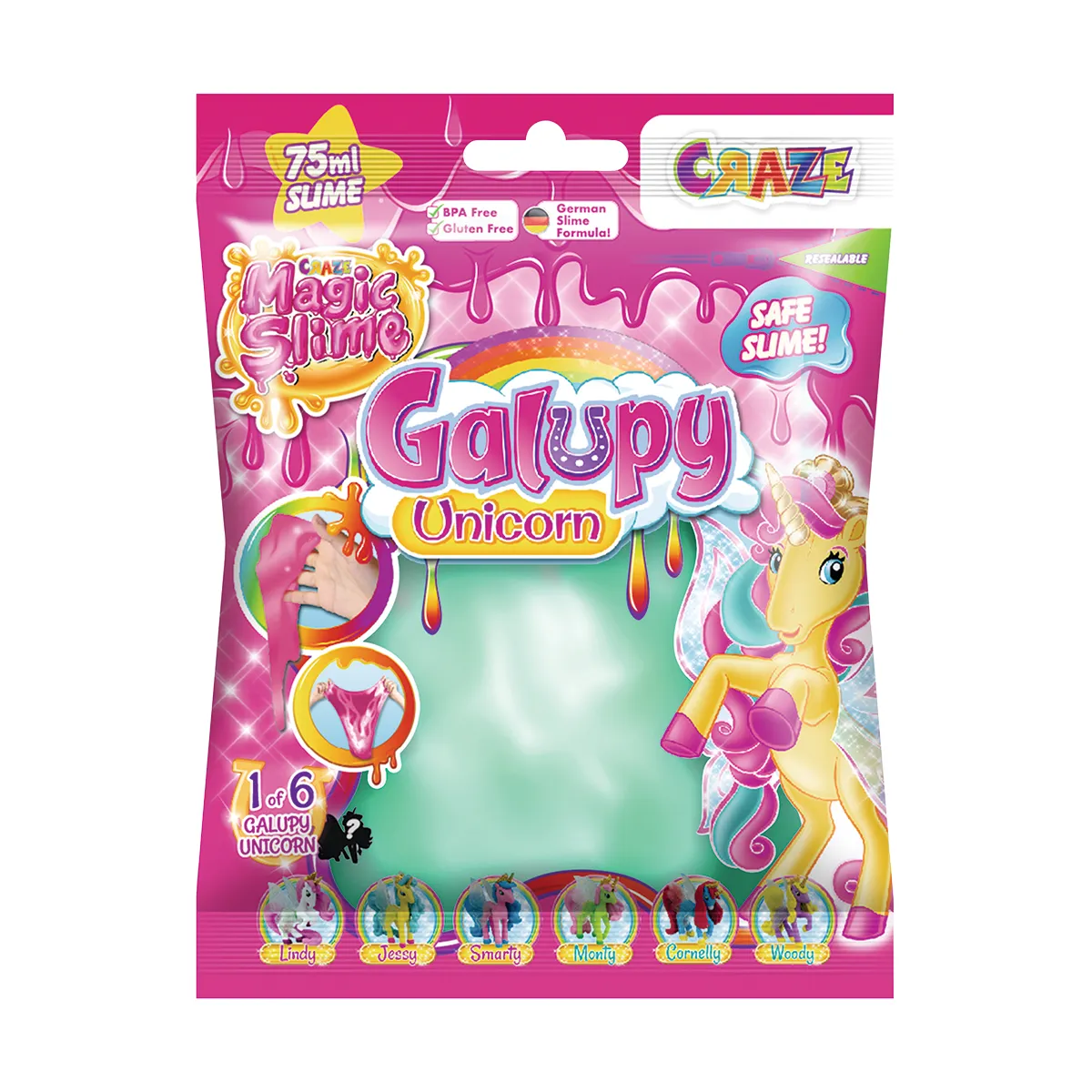 Slime - BAG SURPRISE UNICORN - Bolsa Reutilizable C/Sorpresa - 6 Colores!!! — Turqoise