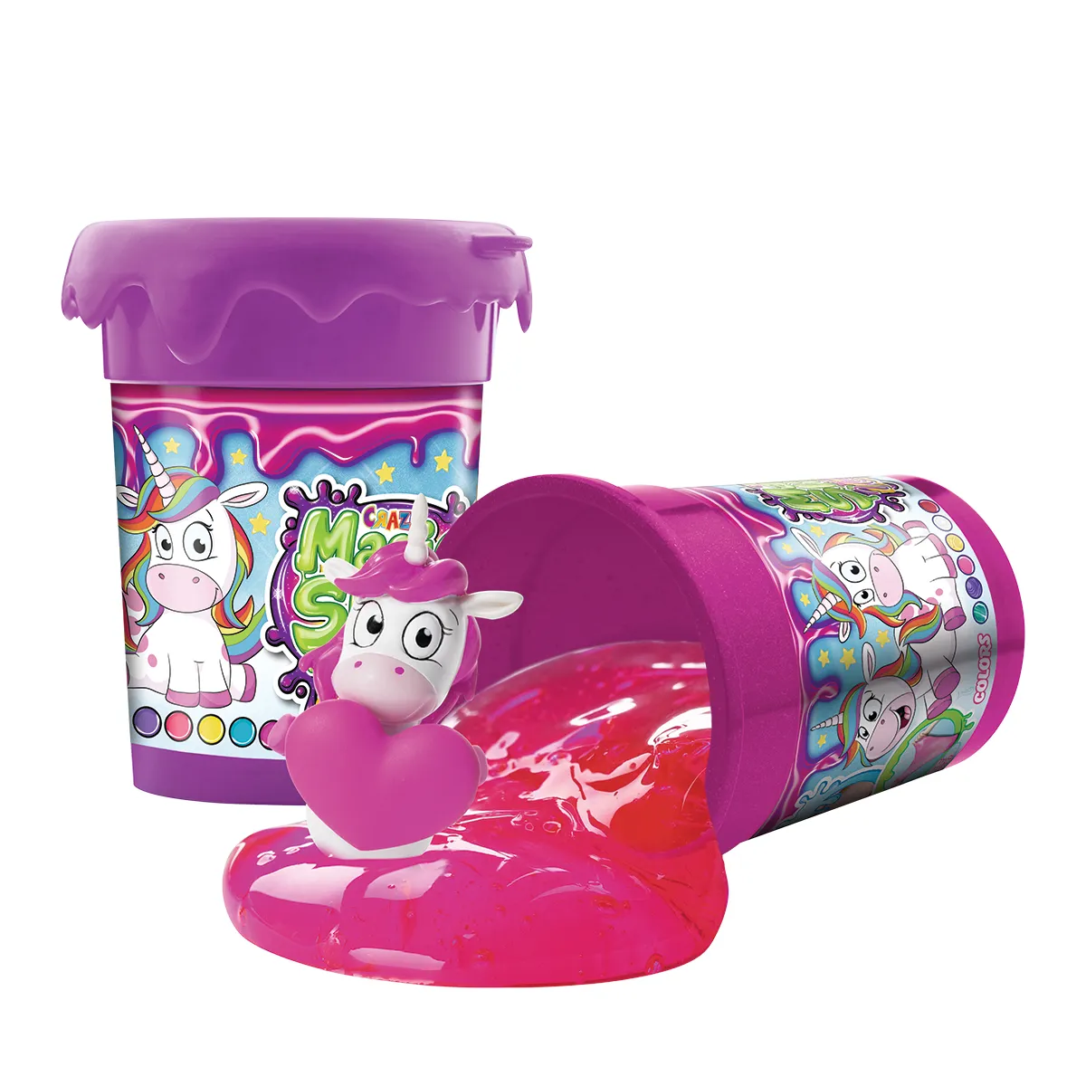 Slime - SURPRISE UNICORN - Slime Pote C/Sorpresa - 6 Colores - 12 Unicornios!!! — Pink Glitter