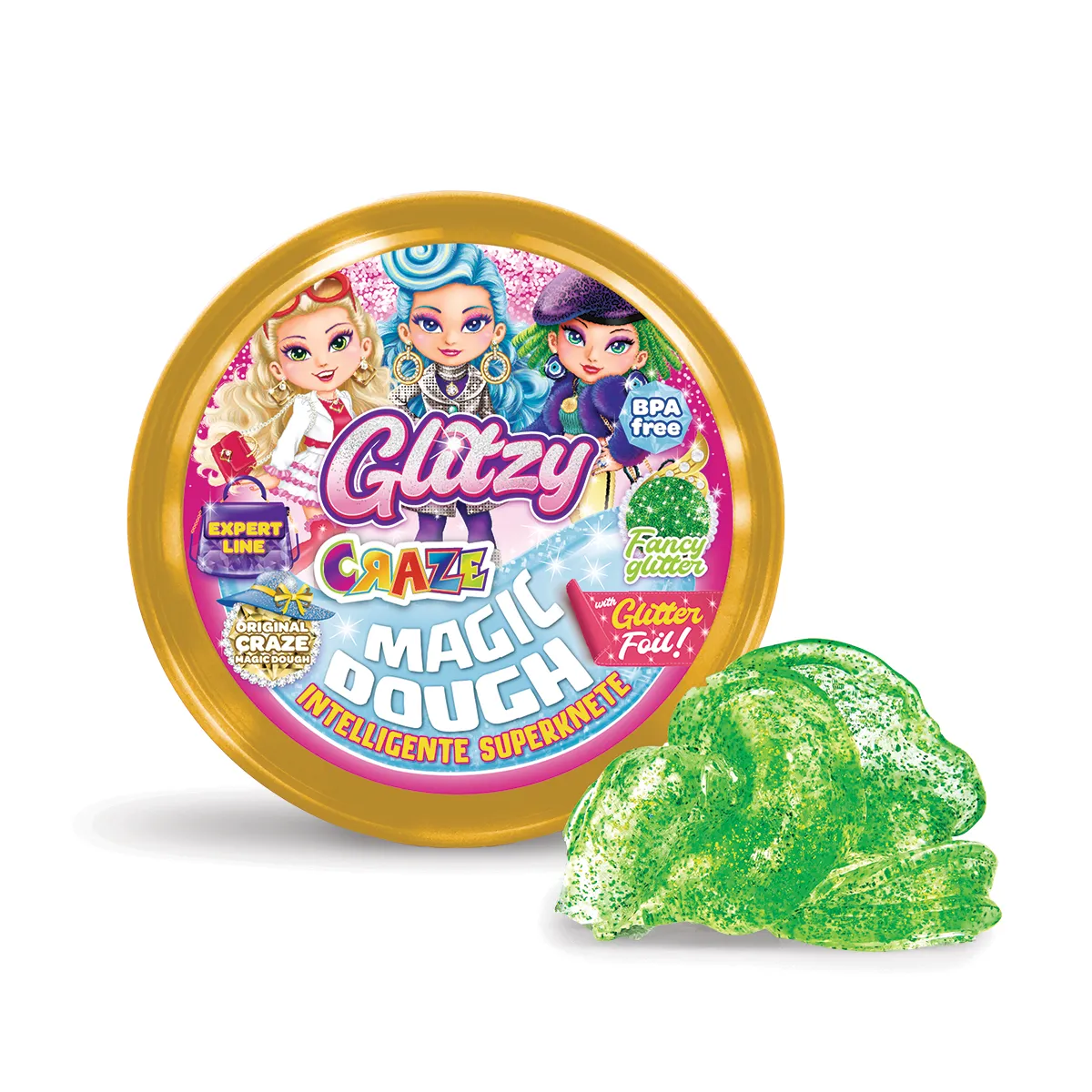 Masa Inteligente - EXPERT GLITZY  - 6 Colores C/Glitter!!! — Fancy Glitter