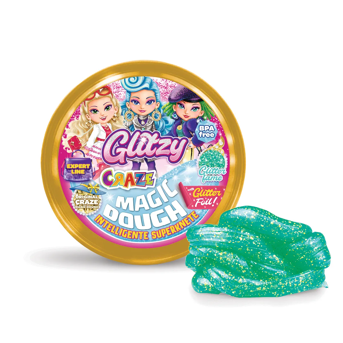 Masa Inteligente - EXPERT GLITZY  - 6 Colores C/Glitter!!! — Glitter Fame