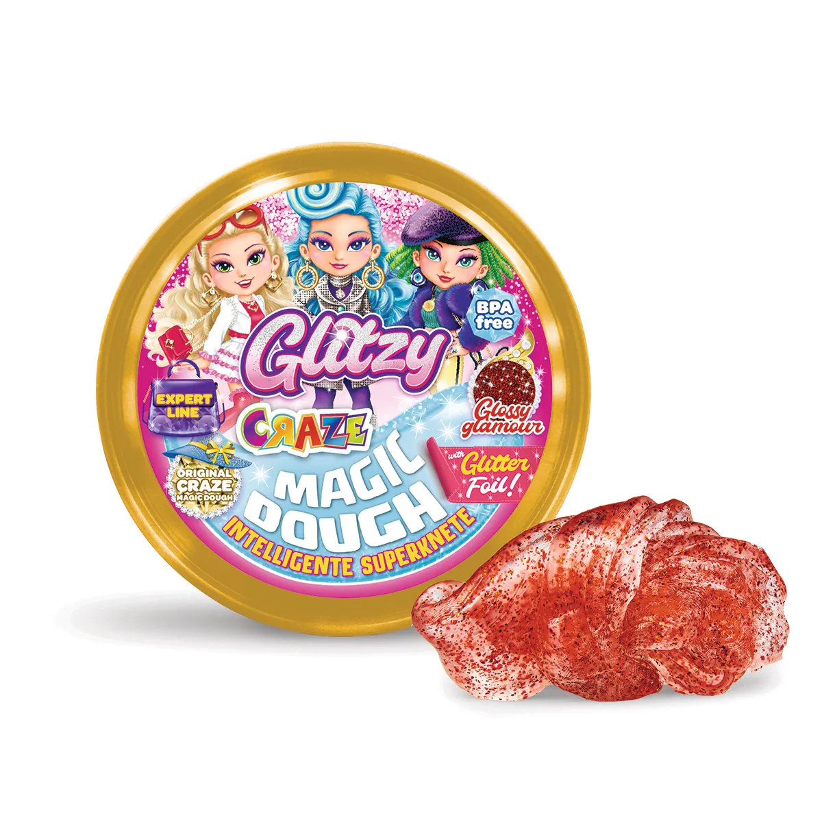 Masa Inteligente - EXPERT GLITZY  - 6 Colores C/Glitter!!! — Glossy Glamour