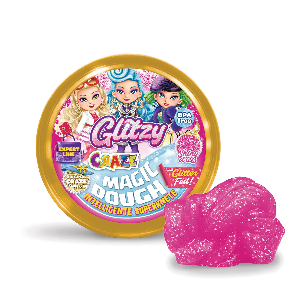 Masa Inteligente - EXPERT GLITZY  - 6 Colores C/Glitter!!! — Shiny Dress
