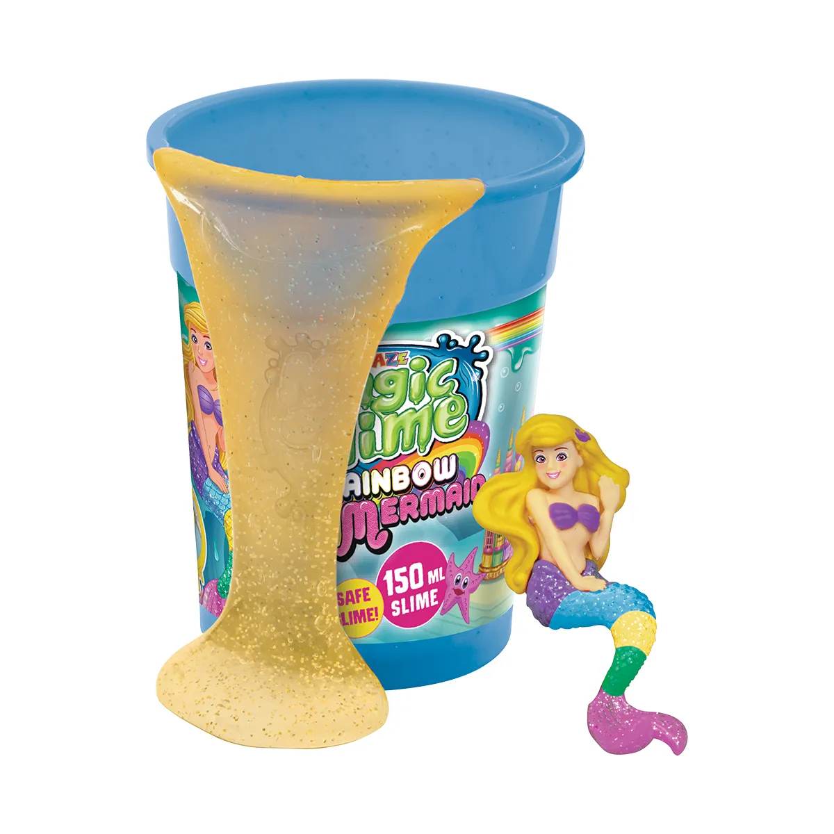 Slime - SURPRISE MERMAID - Slime Pote C/Sorpresa - 6 Colores - 12 Sirenas!!! — Yellow Metallic