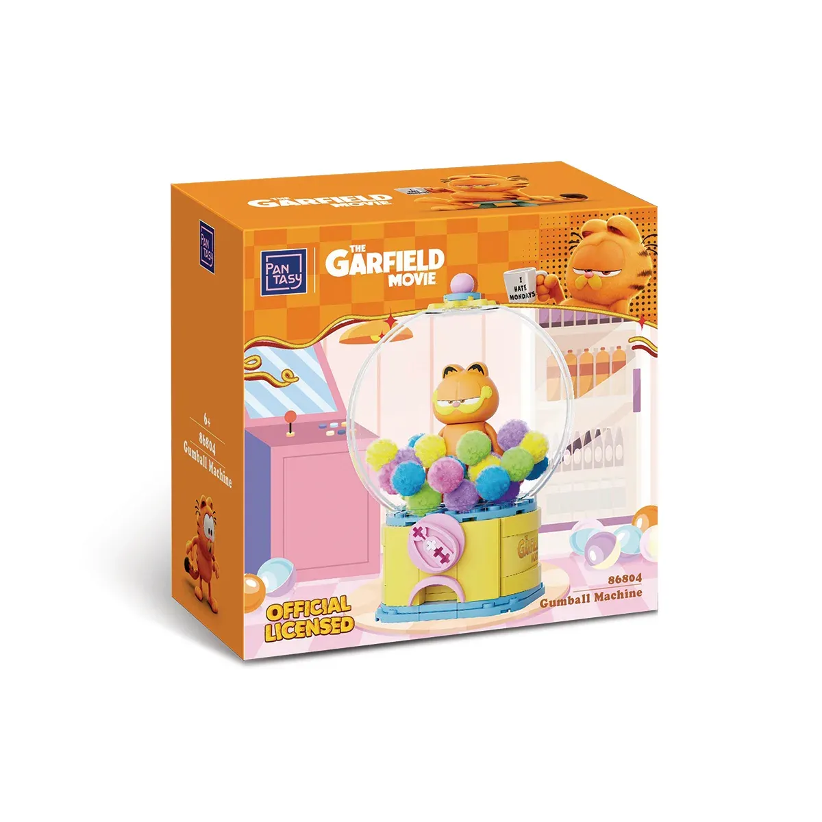 Garfield Set de Construcción Bola de Cristal Máquina de Chicles "Gumball Machine" 115 Piezas - Pantasy
