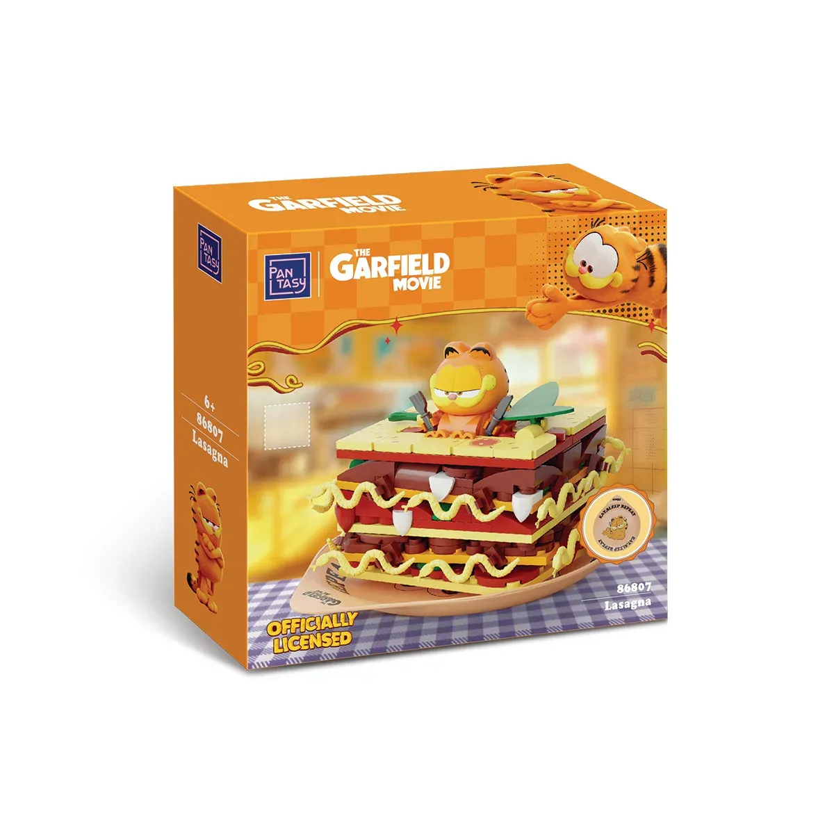 Garfield Set de Construcción Comidas Lasagna 205 Piezas - Pantasy