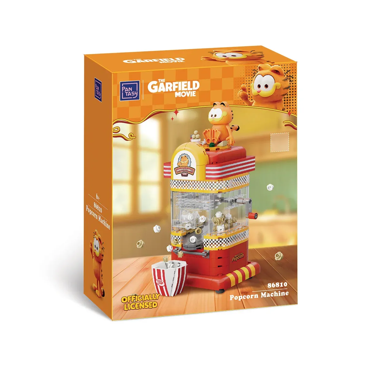 Garfield Set de Construcción Electrodomésticos Pochoclera "Popcorn Machine"248 Piezas - Pantasy