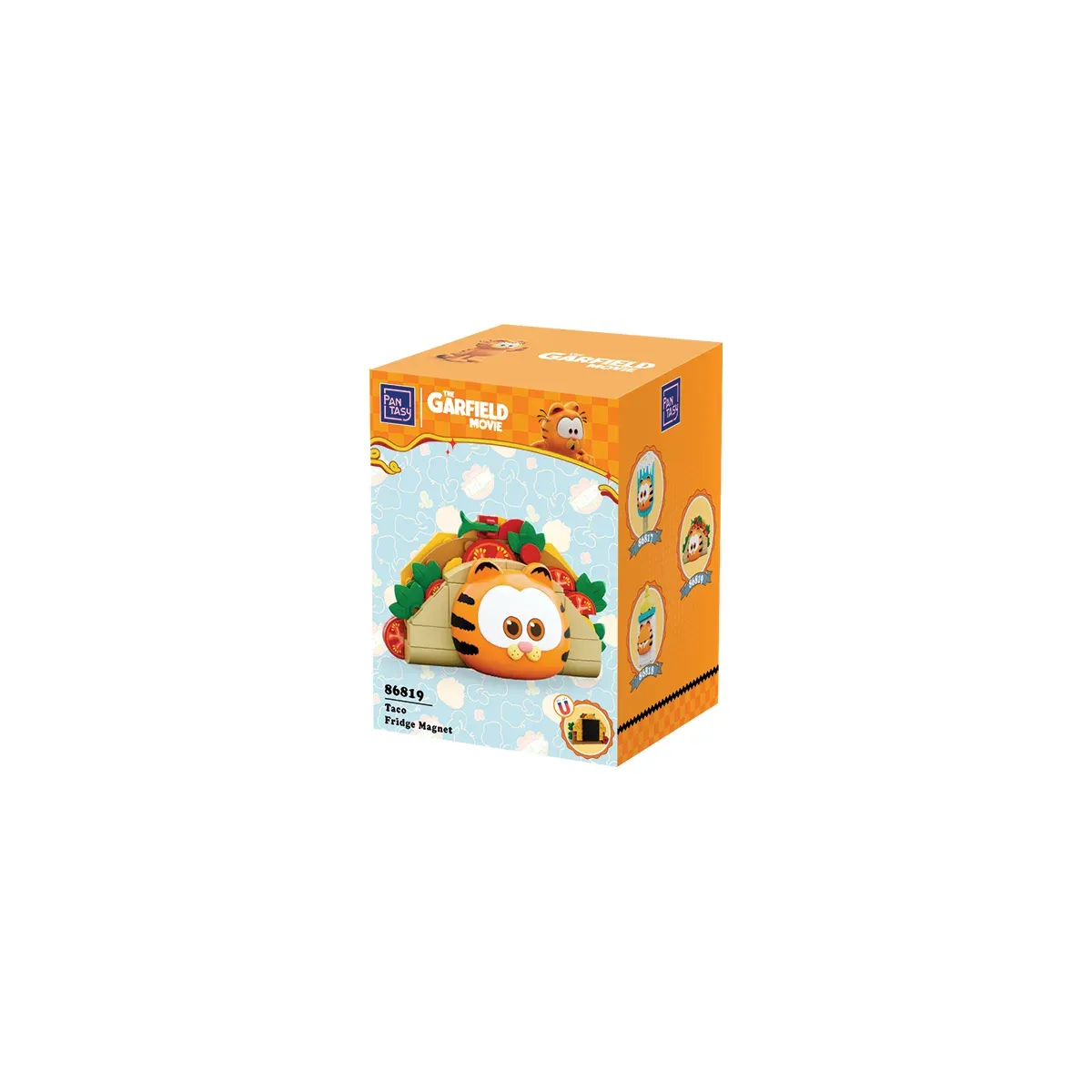 Garfield Set de Construcción Imán de Heladera Comidas Taco 51 Piezas - Pantasy