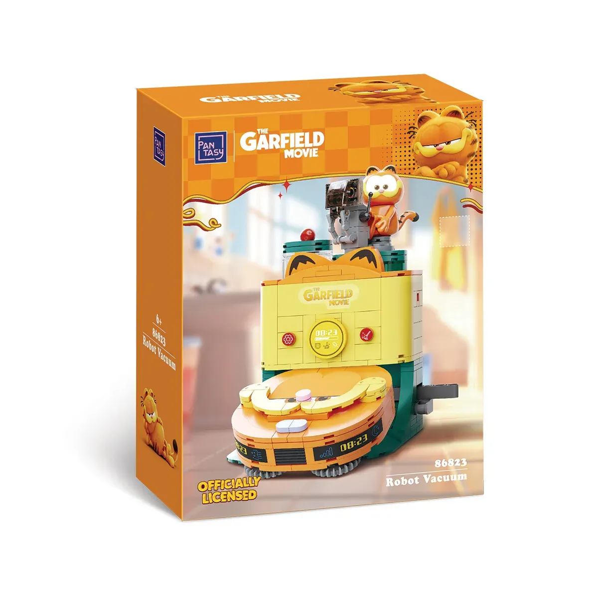 Garfield Set de Construcción Electrodomésticos 2.0 Aspiradora Robot "Floor-Cleaning Machine" Con Tanque de Agua 304 Piezas - Pantasy