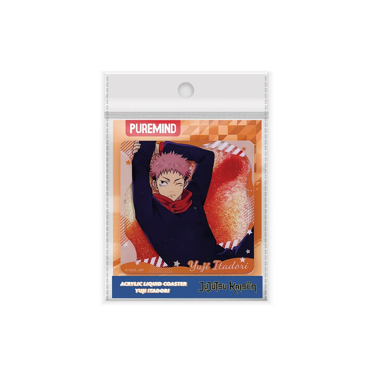 Jujutsu Kaisen - Posavasos Acrílico 6mm Con Líquido "Yuji Itador" - Puremind
