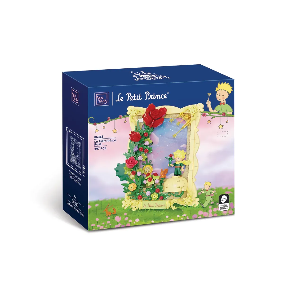El Principito "Le Petit Prince" Set de Construcción La Rosa Portaretrato "Rose" 397 Piezas - Pantasy