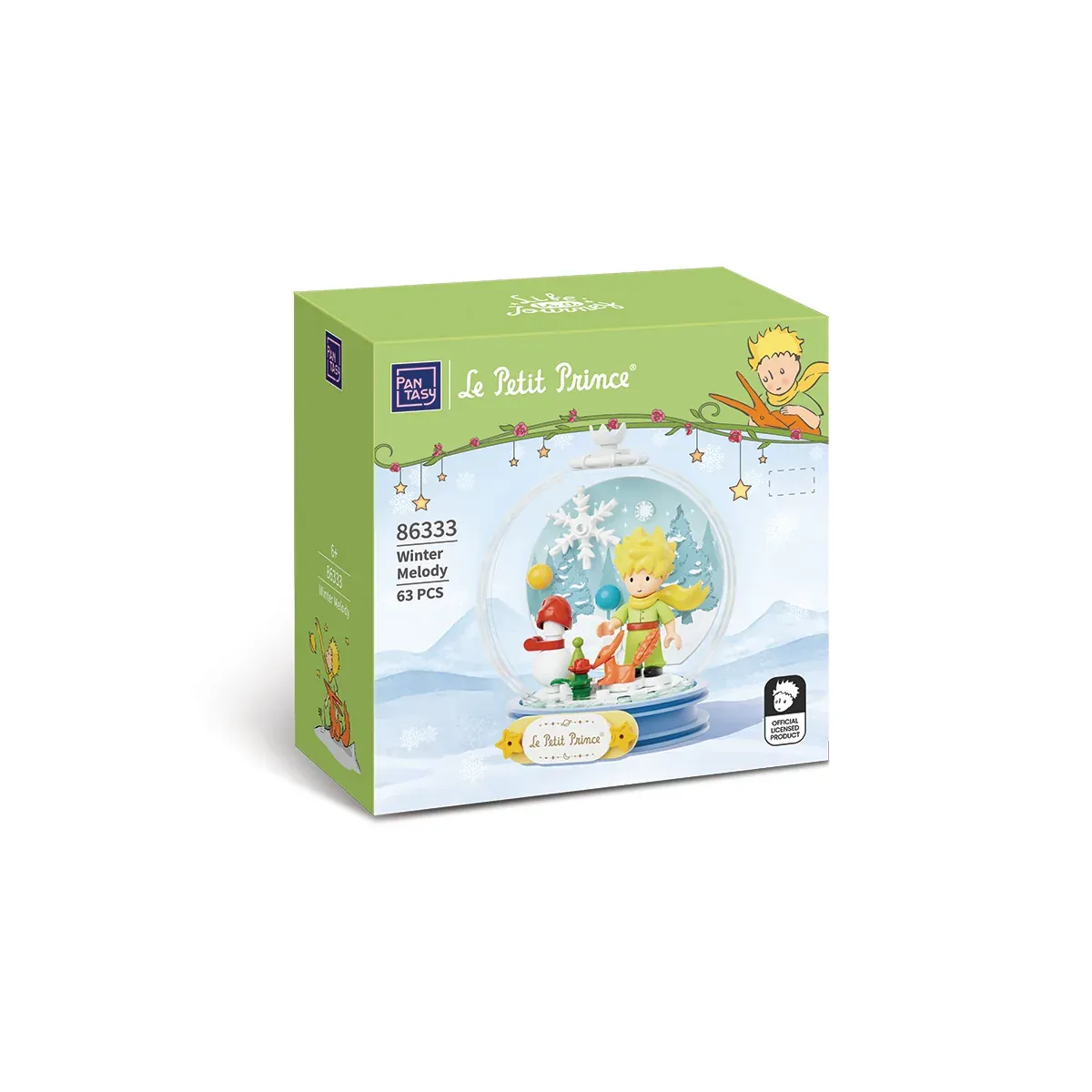 El Principito "Le Petit Prince" Set de Construcción Bola de Cristal Melodía de Invierno "Winter Melody" 63 Piezas - Pantasy
