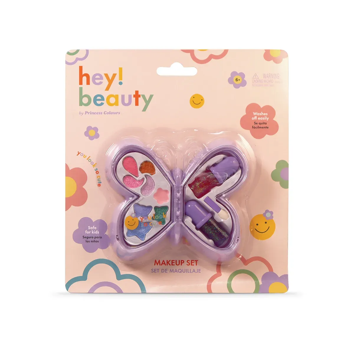 HEY! BEAUTY - SET DE MAQUILLAJE MARIPOSA EN BLISTER