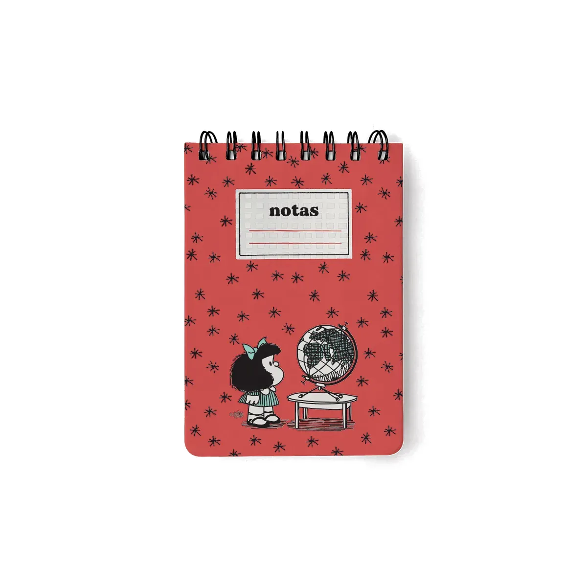 MAFALDA - Block A6 10,5 x15 Espiralado Superior. Tapa Dura. 80 Hojas 70 Grs