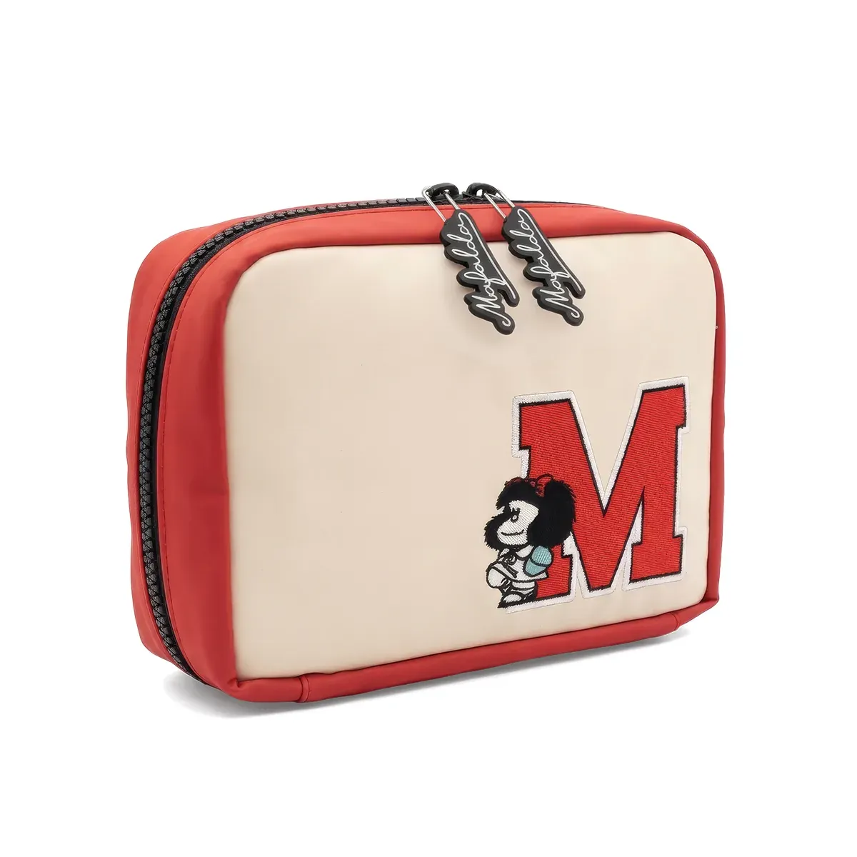 MAFALDA - Organizador Rectangular Jumbo Soft Touch con Parche Tela